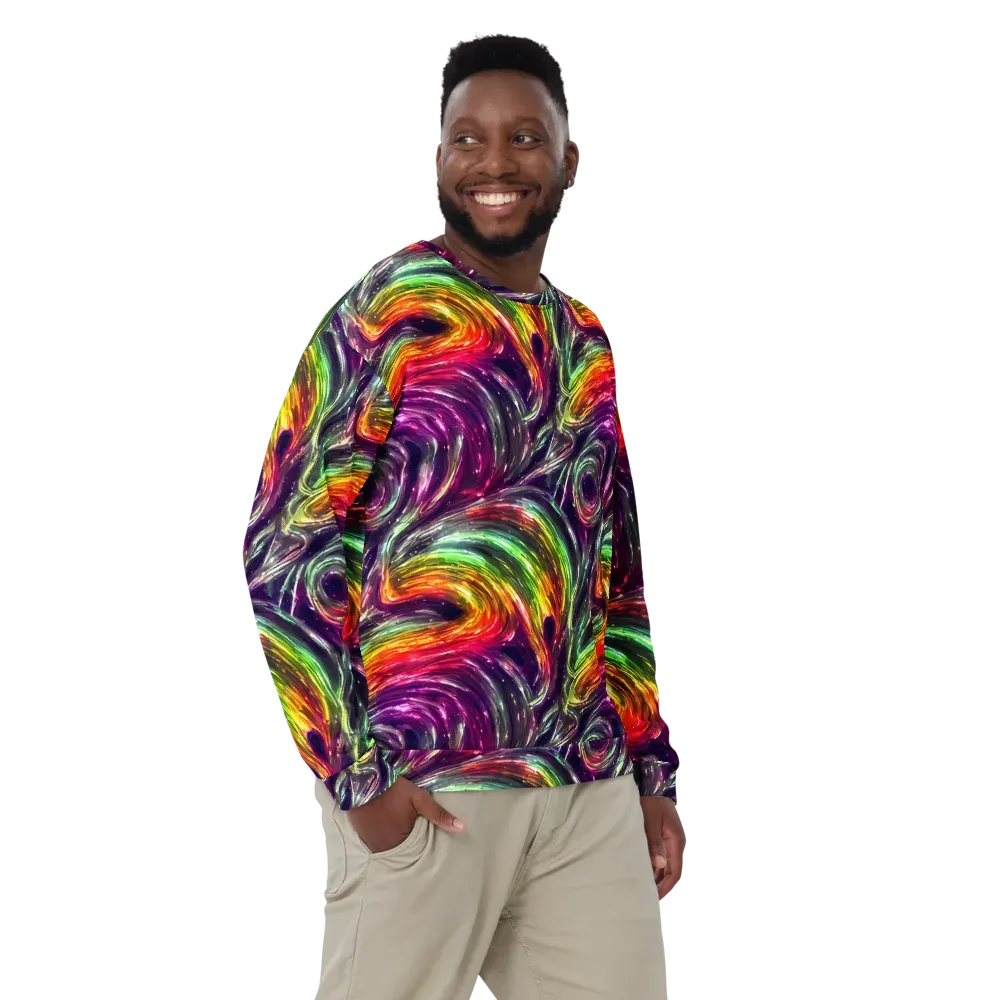 Aurora Cyclone on Sweatshirt — Front