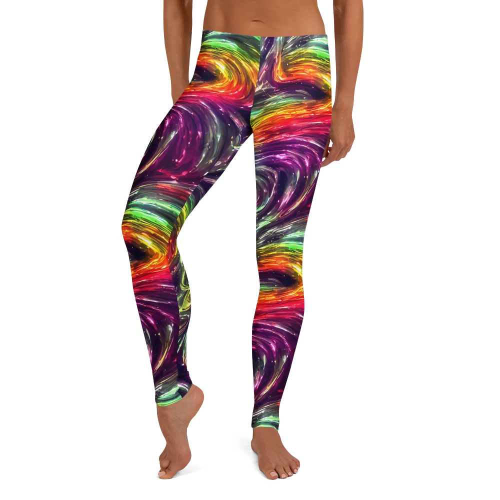 Aurora Cyclone on Leggings — Front