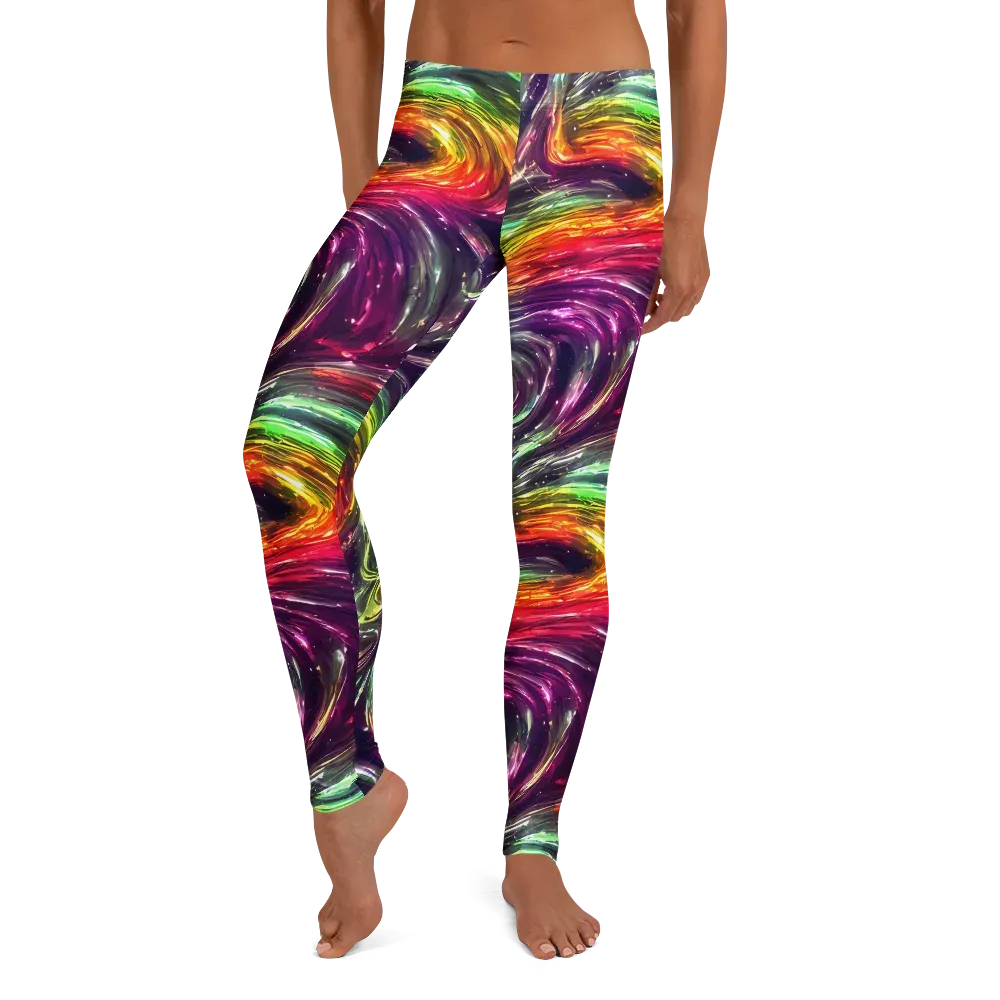 Aurora Cyclone on Leggings — Front