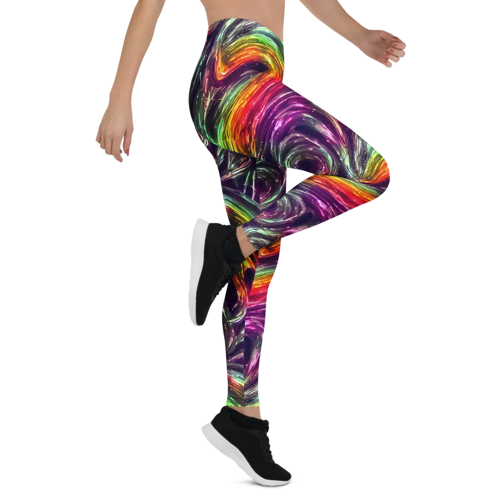 Aurora Cyclone on Leggings — Right