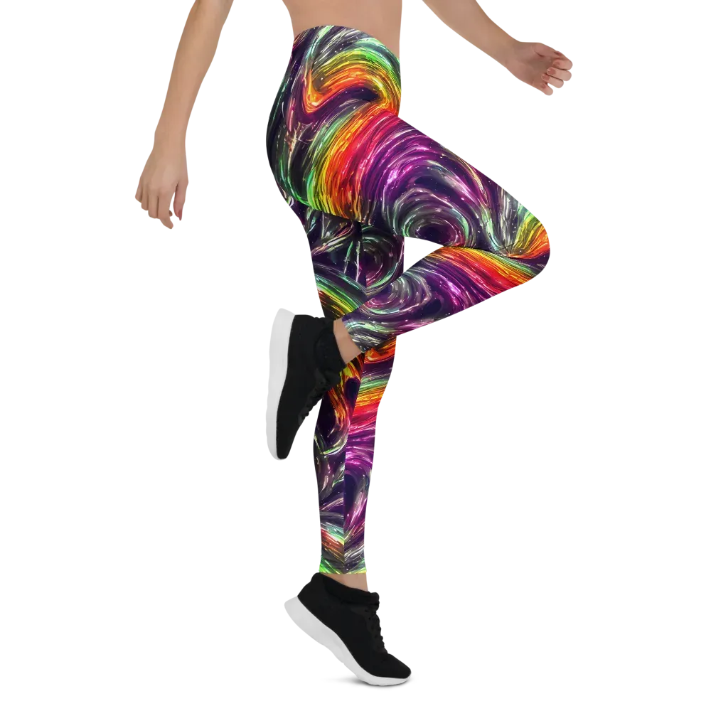 Aurora Cyclone on Leggings — Right