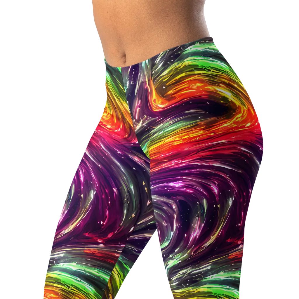Aurora Cyclone on Leggings — Left Front