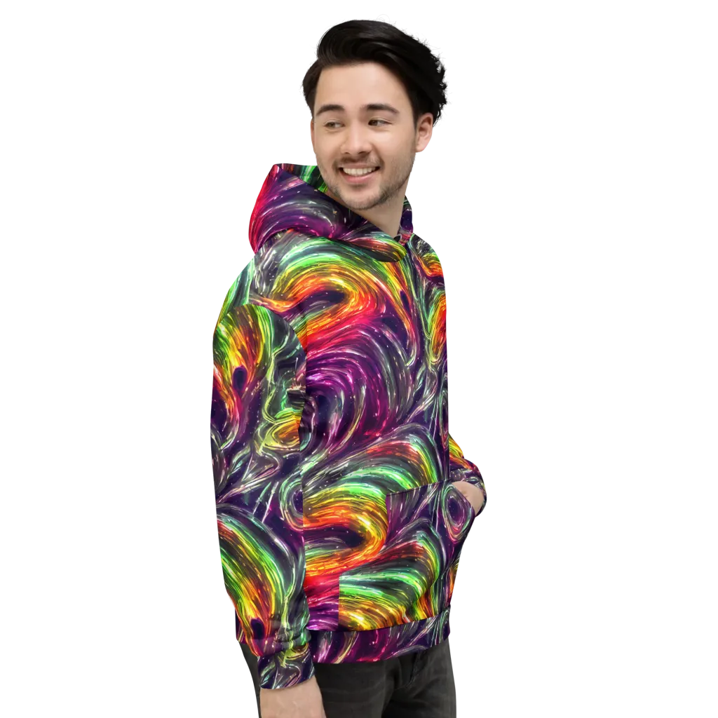 Aurora Cyclone on Hoodie — Right