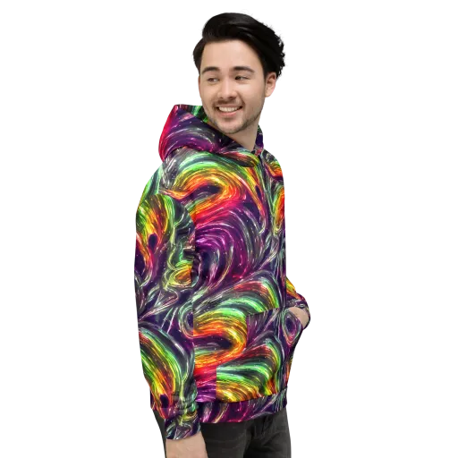 Aurora Cyclone on a Hoodie