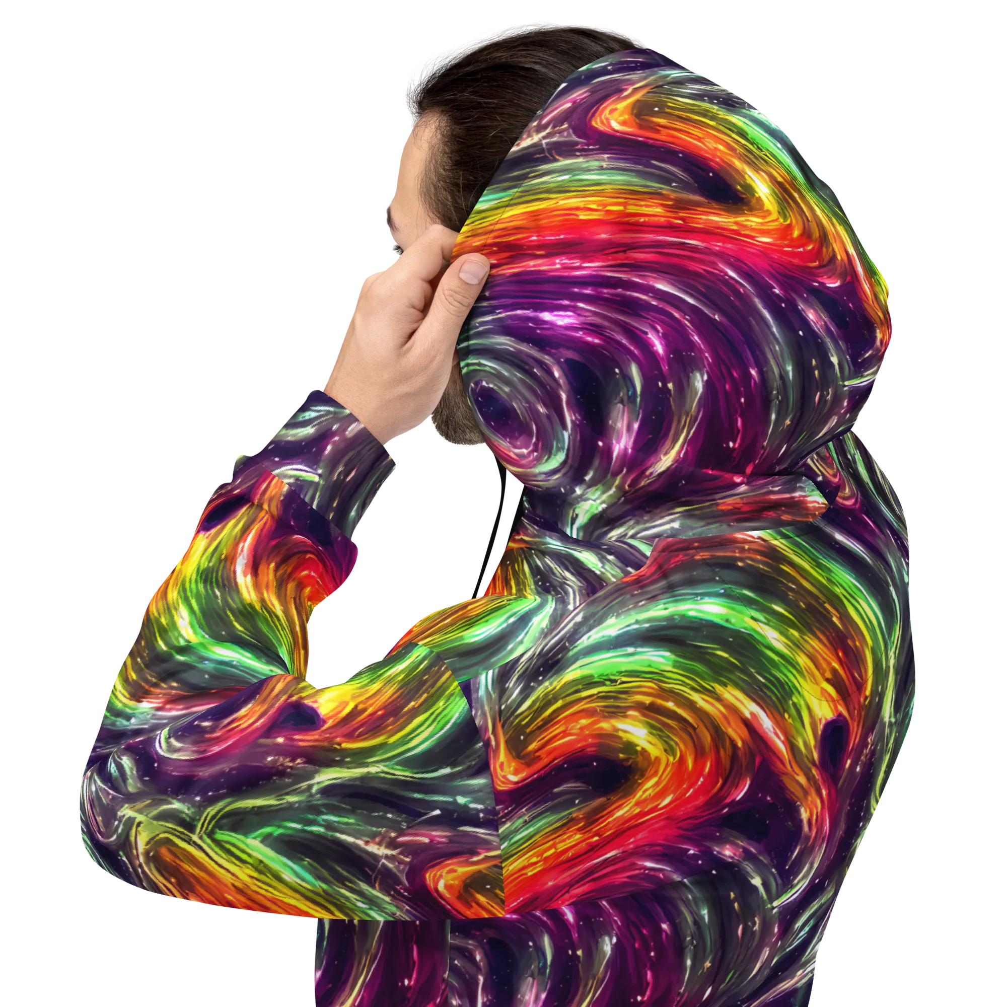 Aurora Cyclone on Hoodie — Back