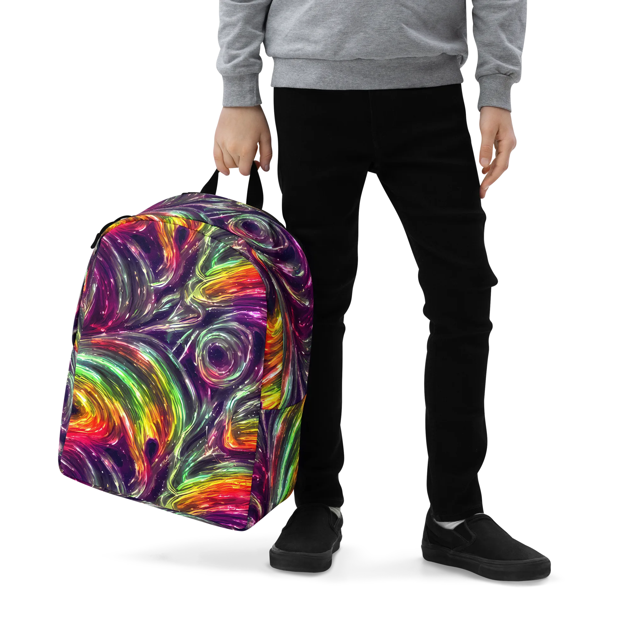 Aurora Cyclone on Minimalist Backpack — Zoomed-in