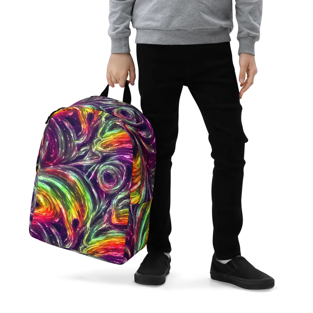 Aurora Cyclone on Minimalist Backpack — Zoomed-in