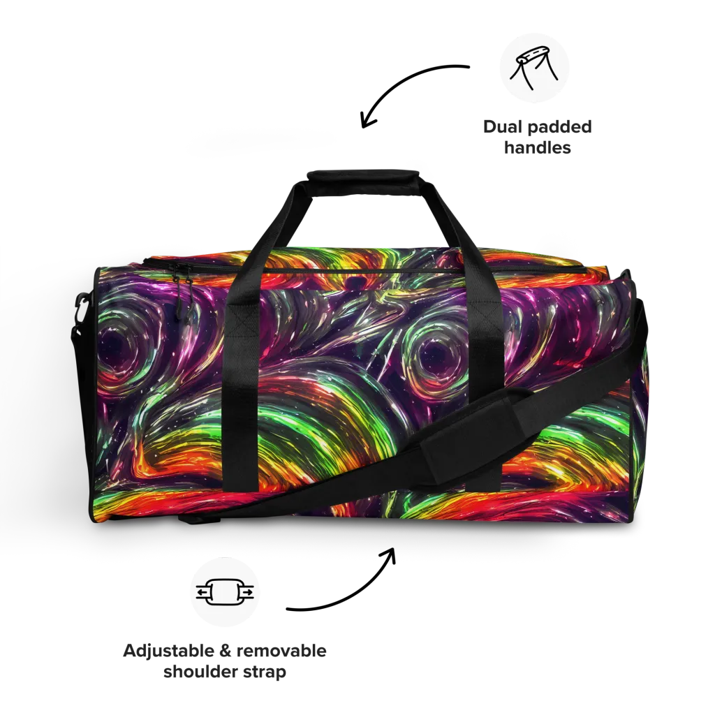 Aurora Cyclone on Duffle Bag — Front