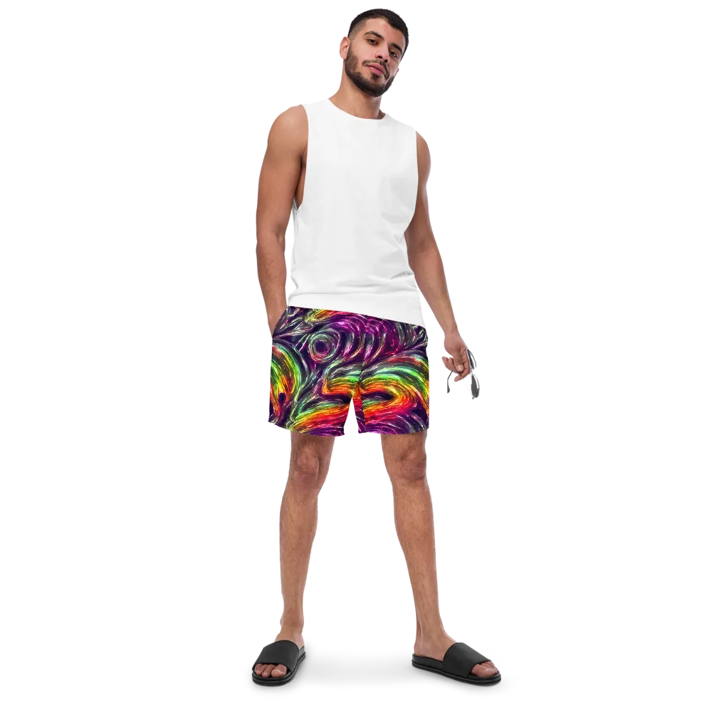 Aurora Cyclone on Swim Trunks — Front