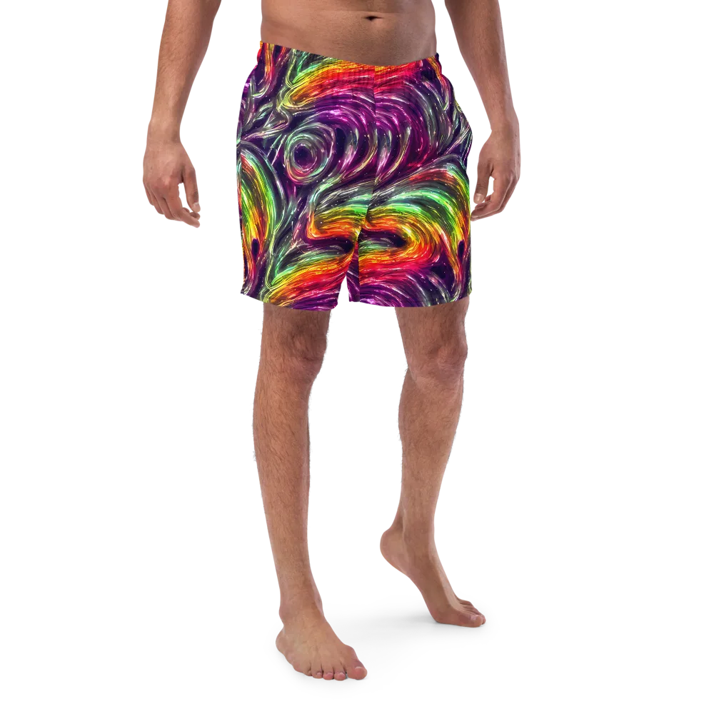 Aurora Cyclone on Swim Trunks — Front