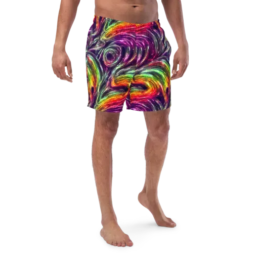 Aurora Cyclone on a Swim Trunks