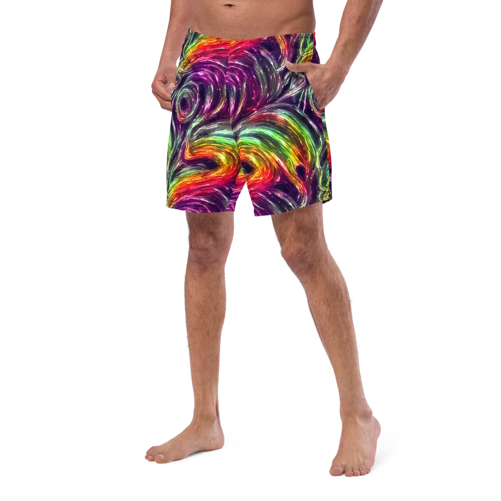 Aurora Cyclone on Swim Trunks — Left Front