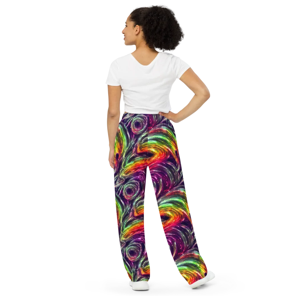 Aurora Cyclone on Wide-Leg Pants — Back