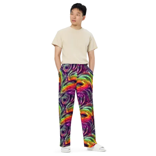 Aurora Cyclone on a Wide-Leg Pants