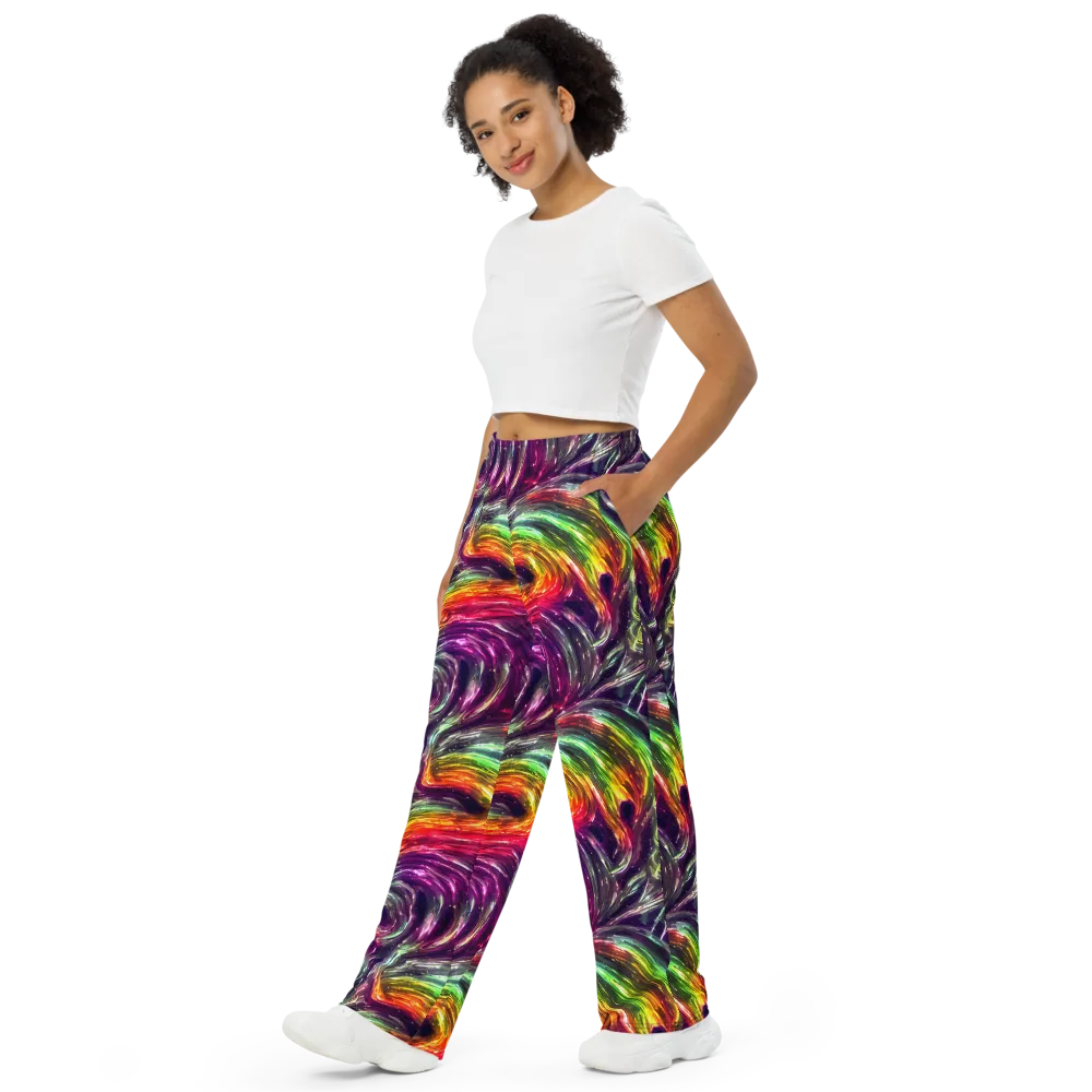 Aurora Cyclone on Wide-Leg Pants — Left Front