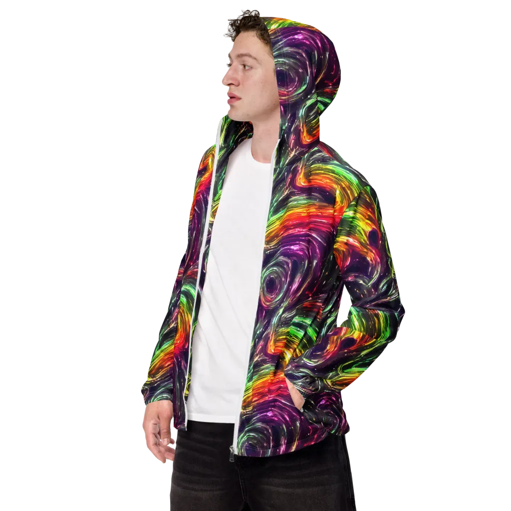 Aurora Cyclone on Men's Windbreaker — Left Front