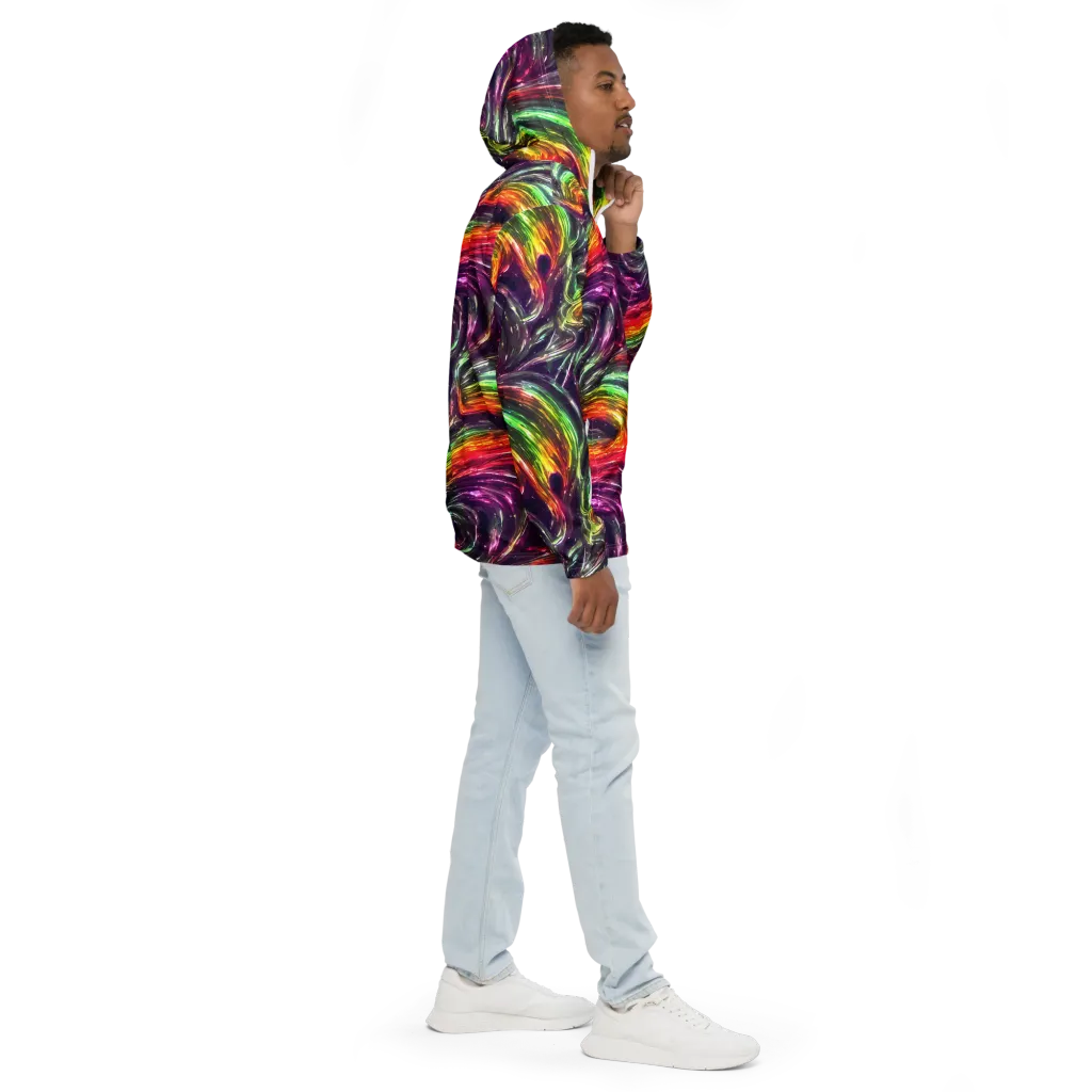 Aurora Cyclone on Men's Windbreaker — Right