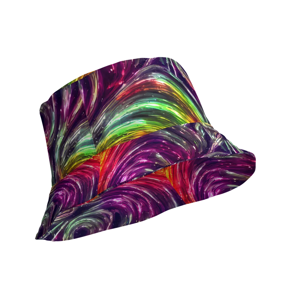Aurora Cyclone on Reversible Bucket Hat — Product details Outside