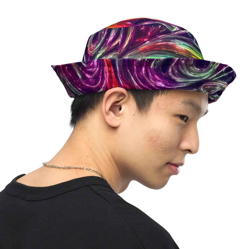 Aurora Cyclone on Reversible Bucket Hat — Right Outside