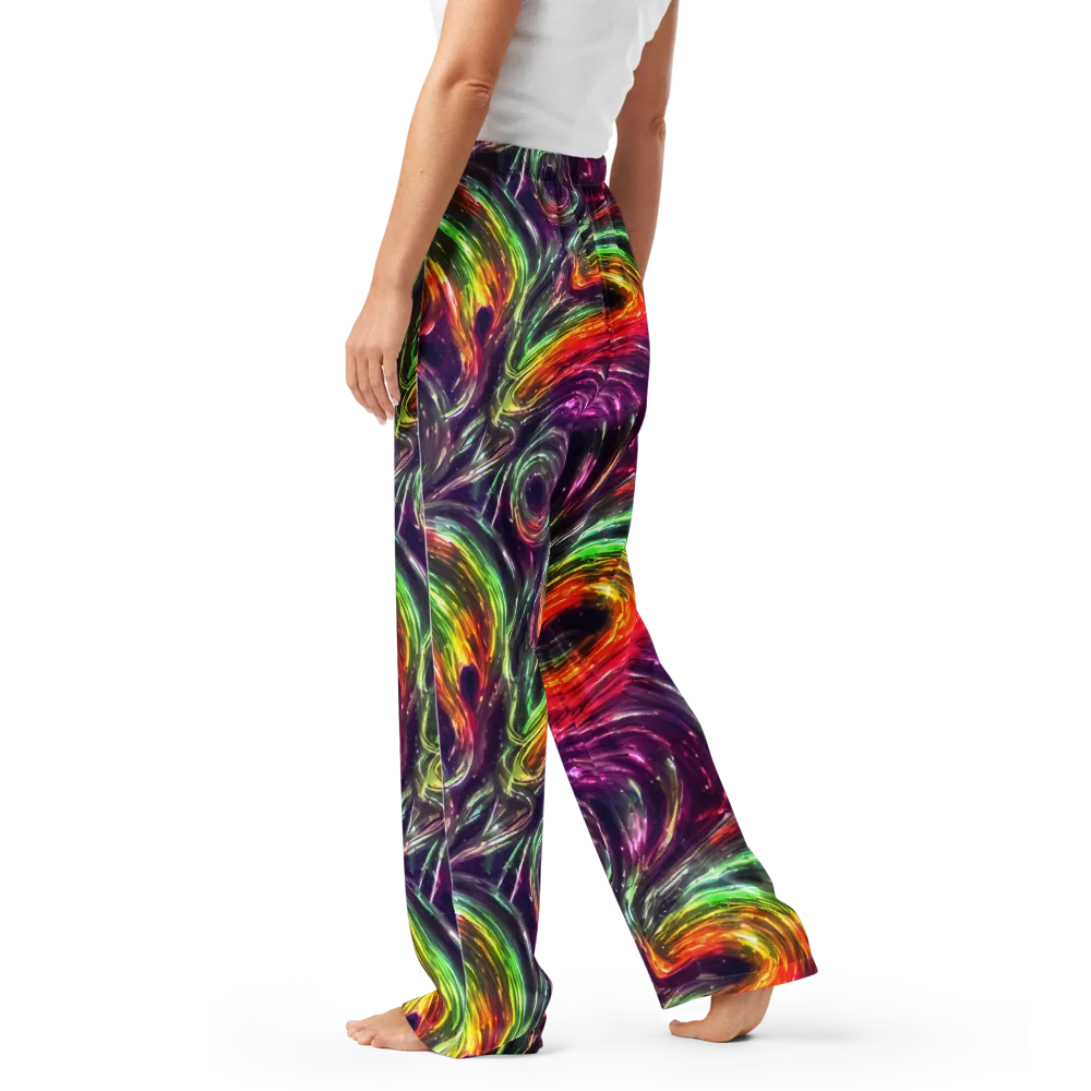 Aurora Cyclone on Women's Pajama Pants — Left