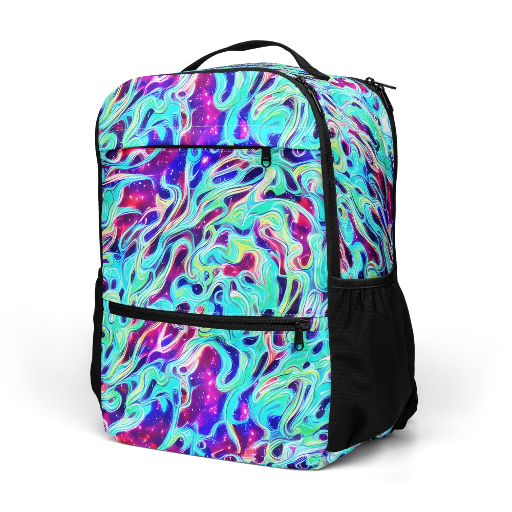 Quantum Ripple on Utility Backpack — Left Front