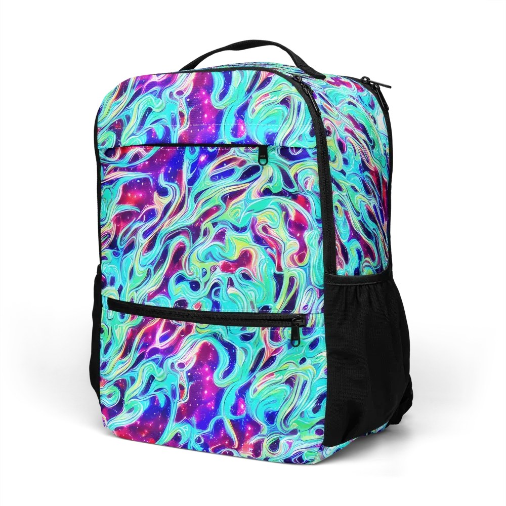 Quantum Ripple on Utility Backpack — Left Front