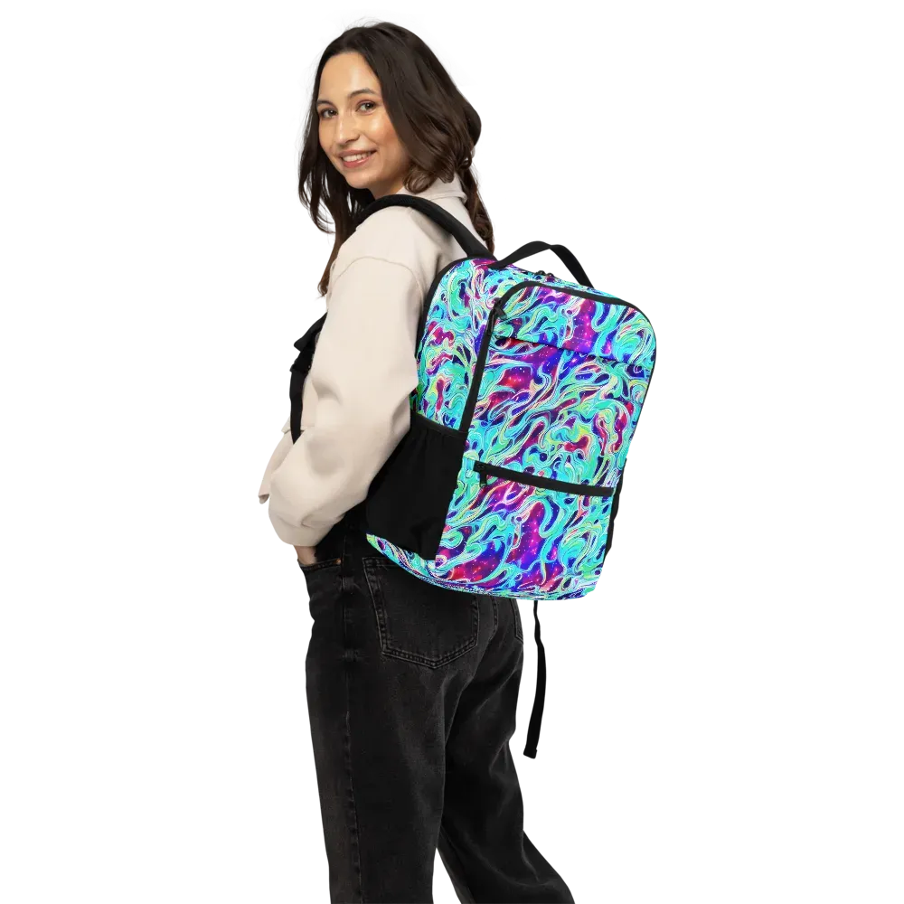 Quantum Ripple on Utility Backpack — Back