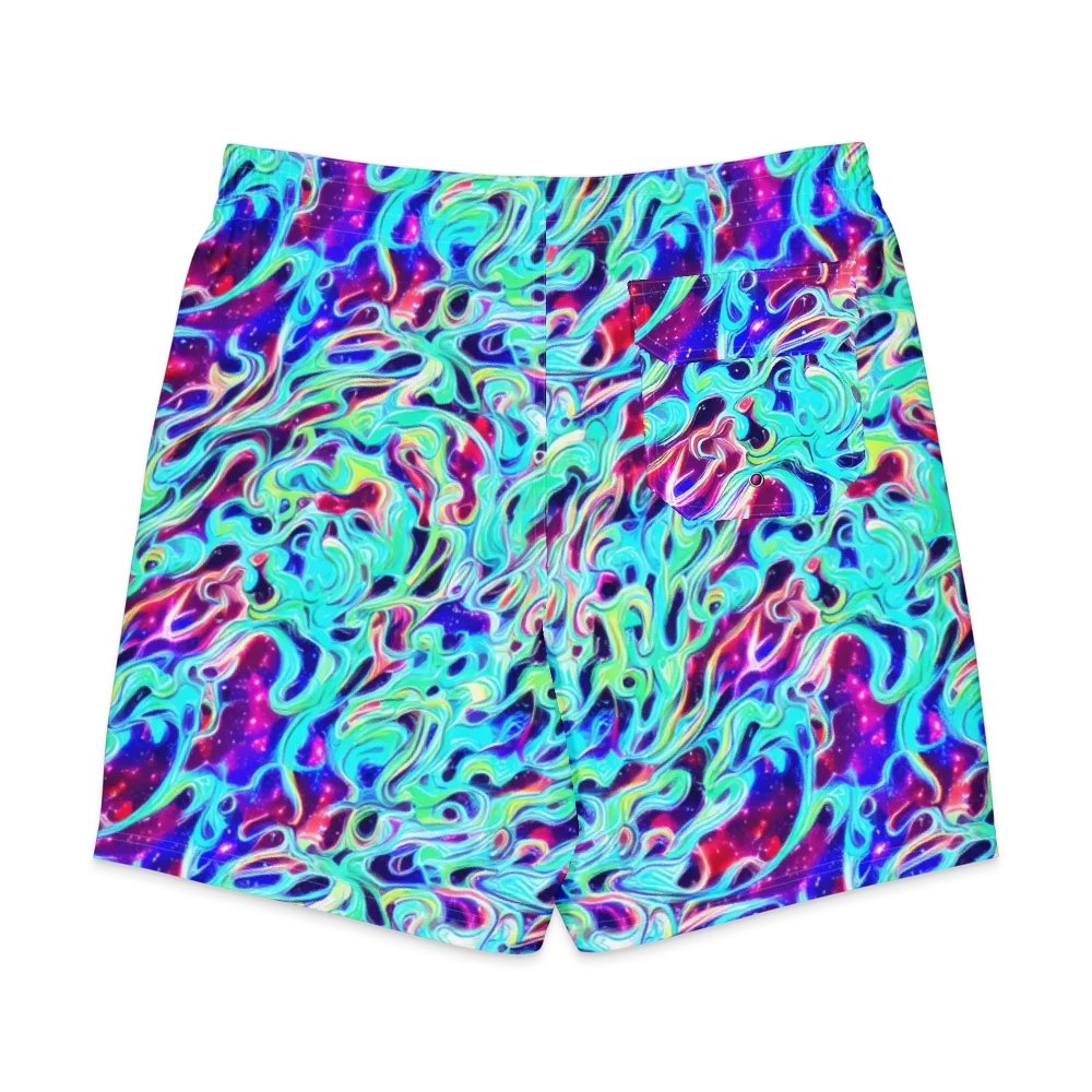 Quantum Ripple on Men's Board Shorts — Back