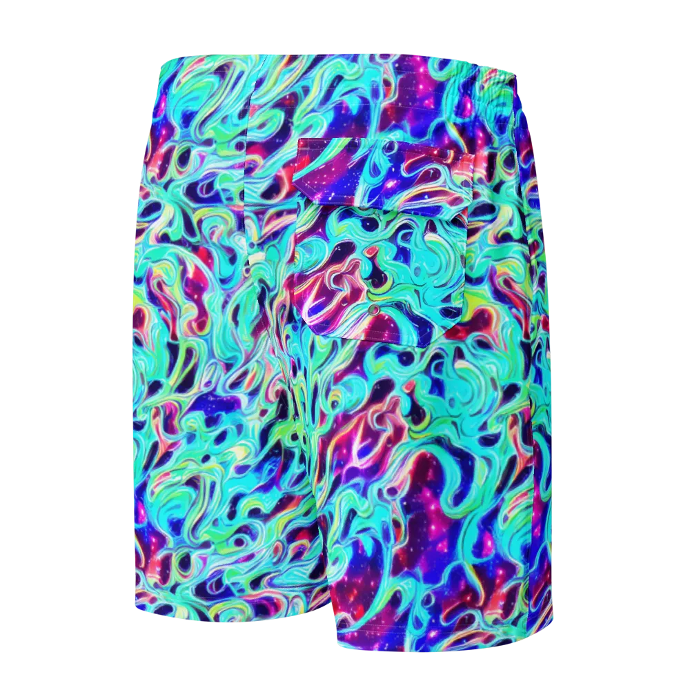 Quantum Ripple on Men's Board Shorts — Back