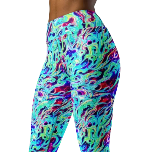 Quantum Ripple on a Yoga Leggings