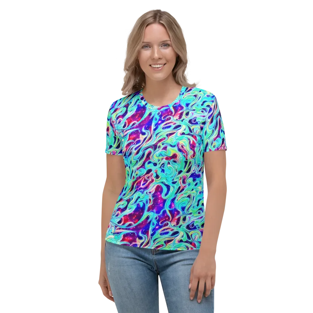 Quantum Ripple on Women's Crew Neck T-Shirt — Front