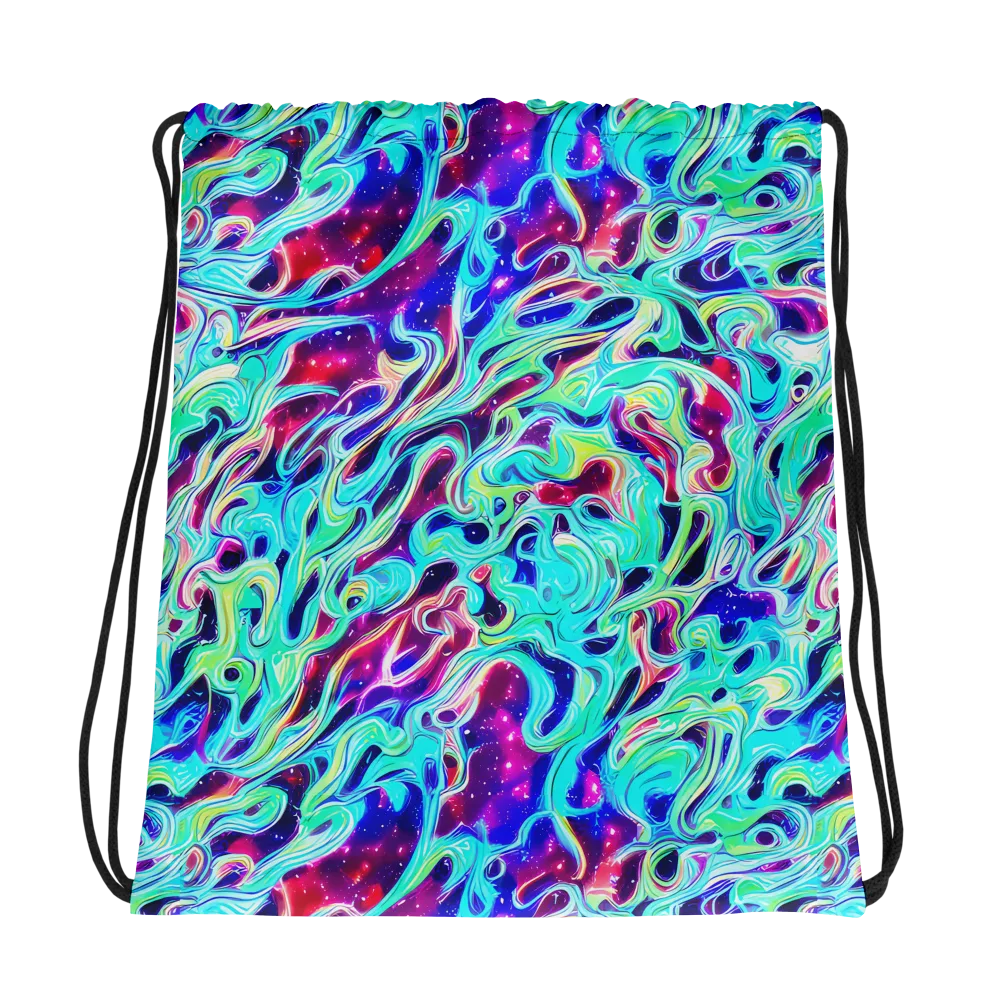 Quantum Ripple on Drawstring Bag — Photo