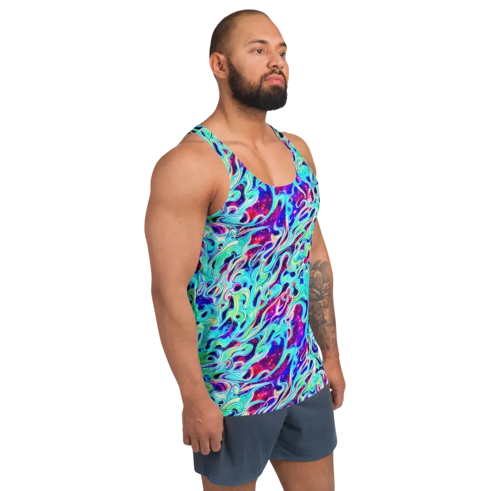 Quantum Ripple on Men's Tank Top — Right Front