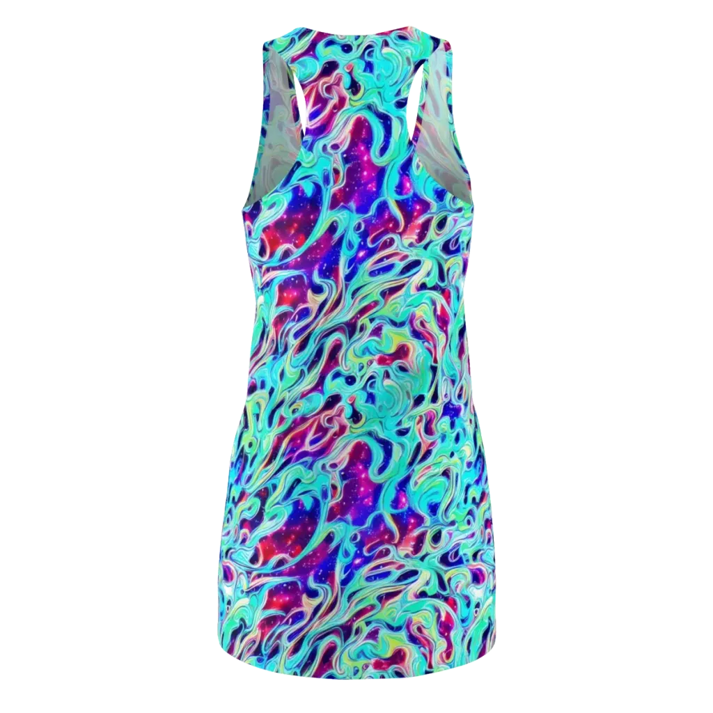 Quantum Ripple on Racerback Dress — Back
