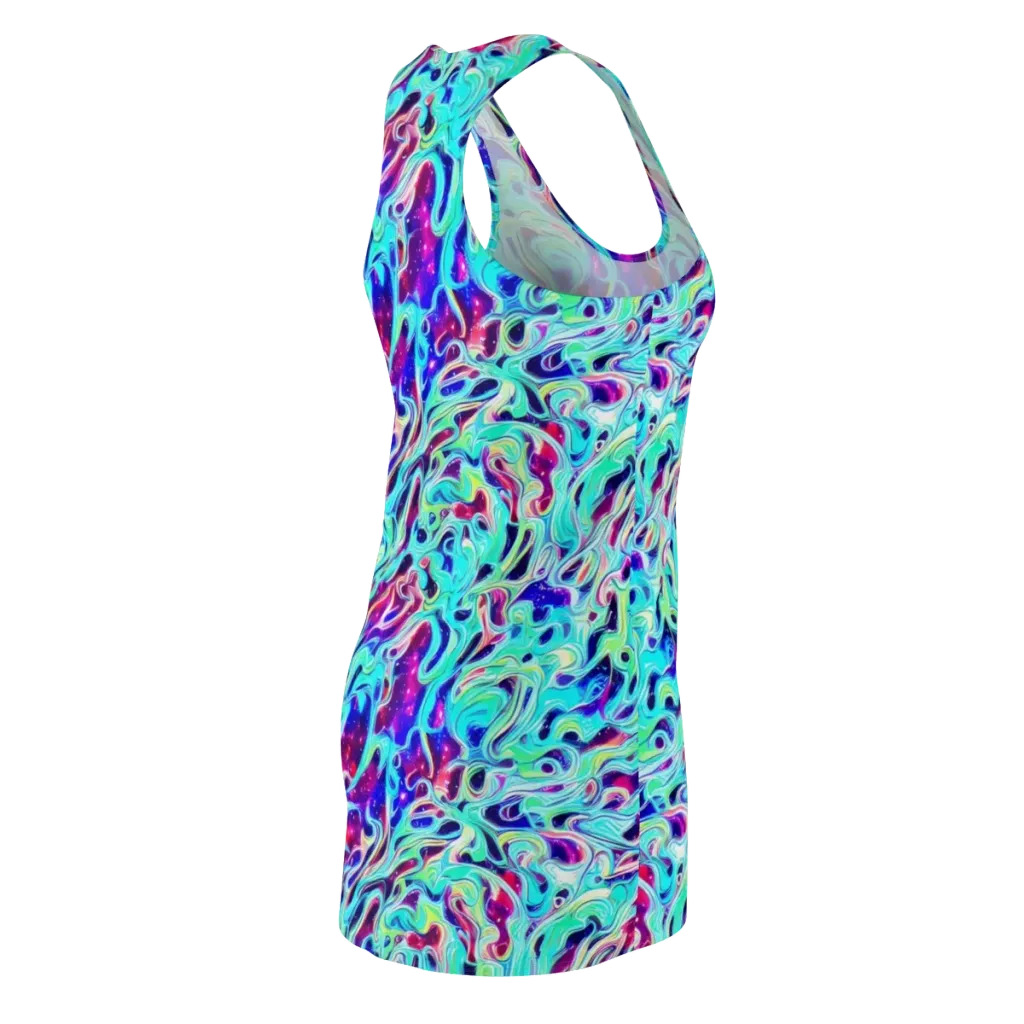 Quantum Ripple on Racerback Dress — Back Side