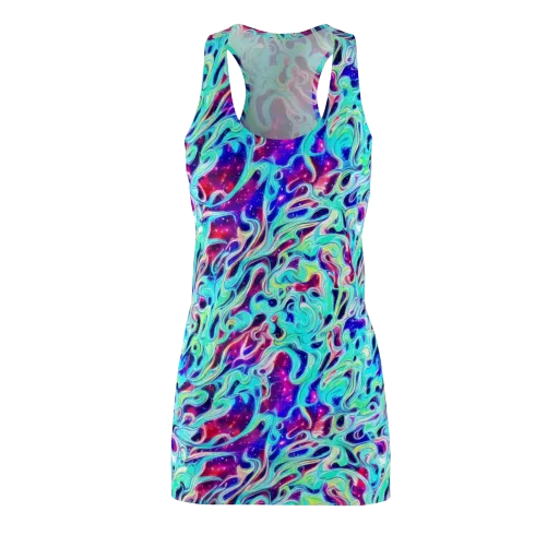 Quantum Ripple on a Racerback Dress