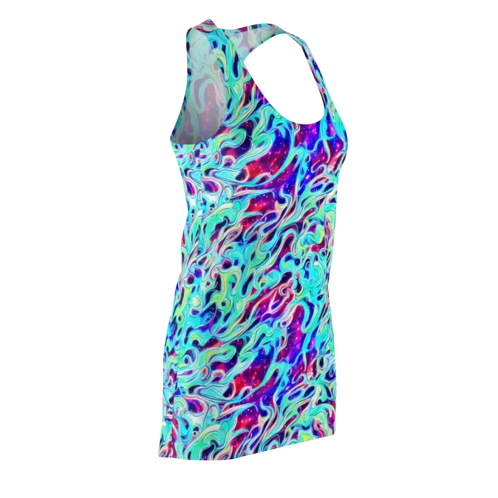 Quantum Ripple on Racerback Dress — Front Side