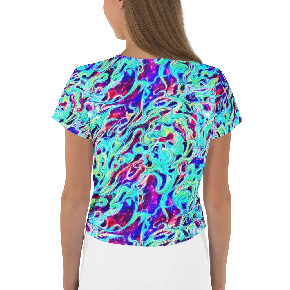 Quantum Ripple on Crop Tee — Back