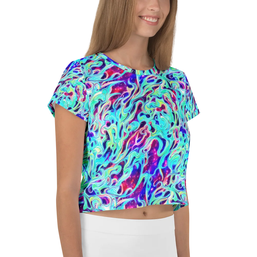 Quantum Ripple on Crop Tee — Right