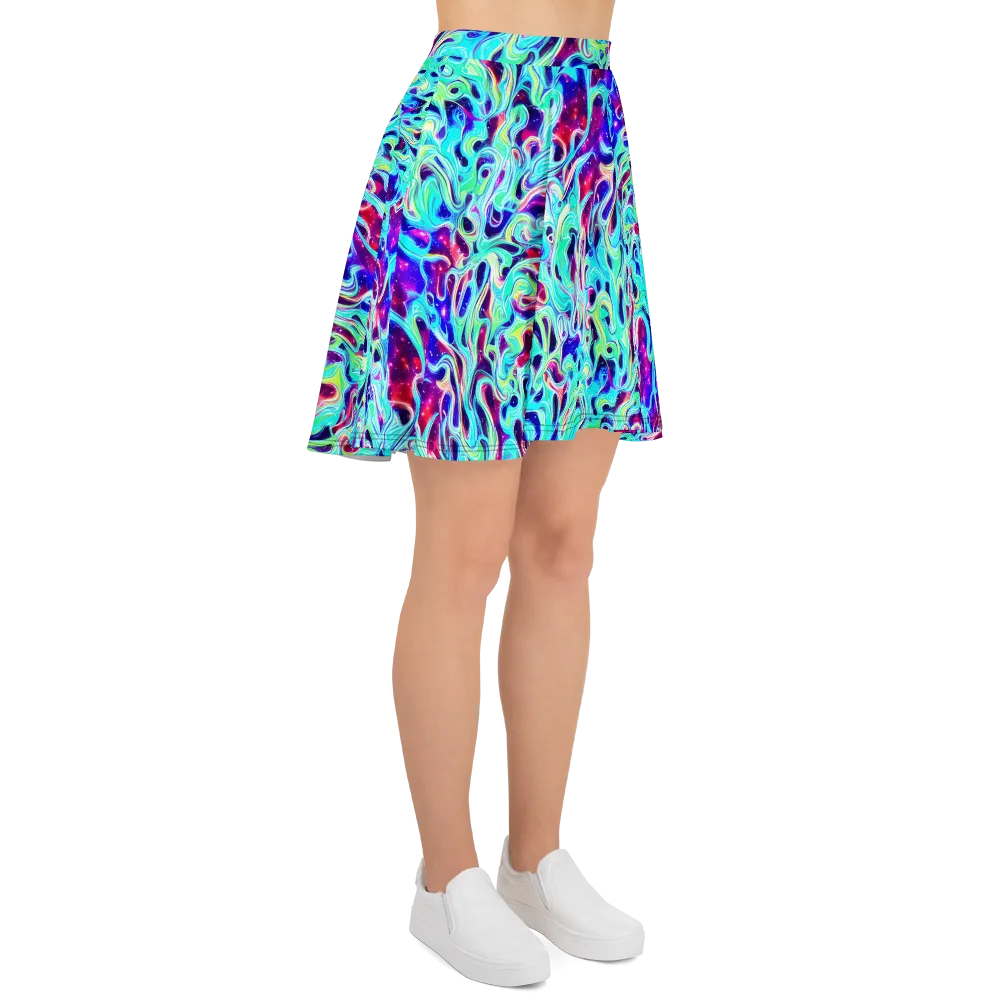 Quantum Ripple on Skater Skirt — Right