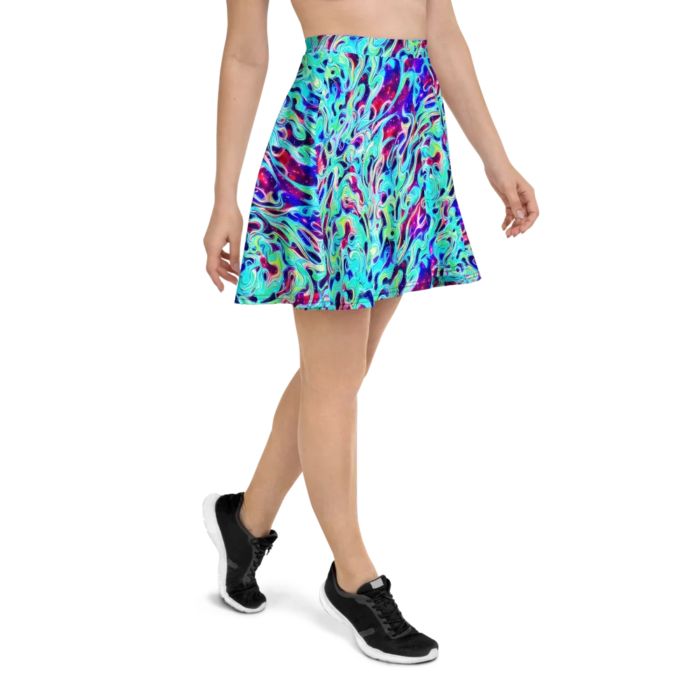 Quantum Ripple on Skater Skirt — Right