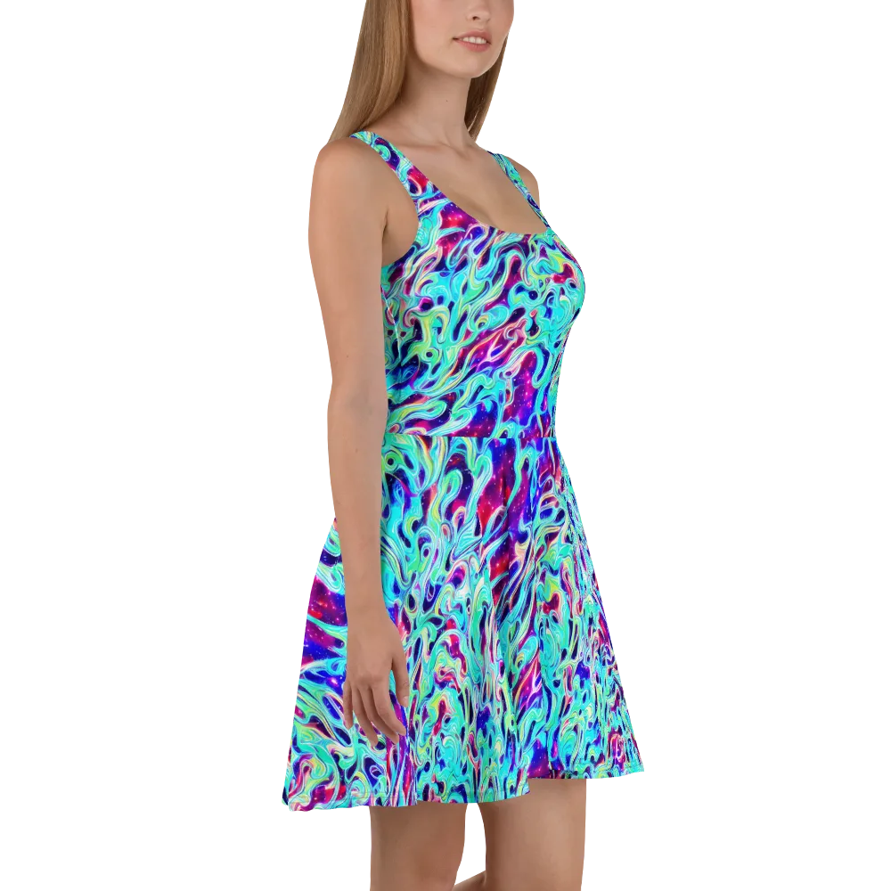 Quantum Ripple on Skater Dress — Right