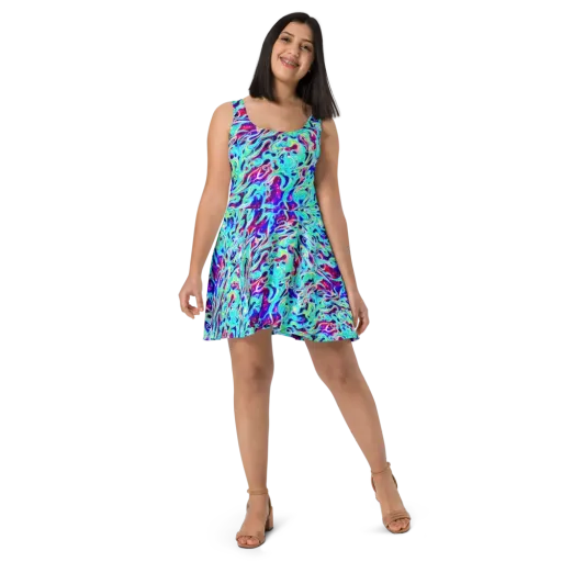 Quantum Ripple on a Skater Dress