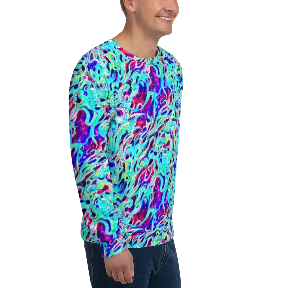 Quantum Ripple on Sweatshirt — Right Front