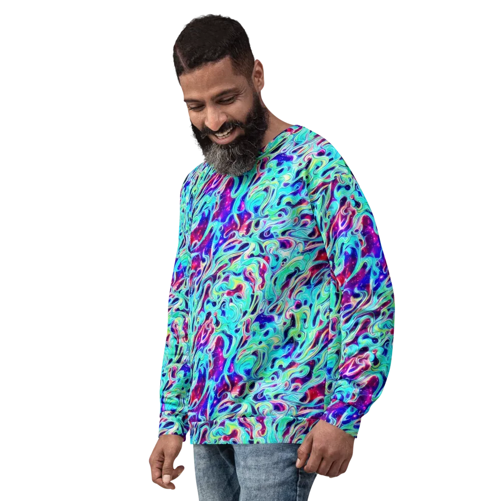 Quantum Ripple on Sweatshirt — Left Front