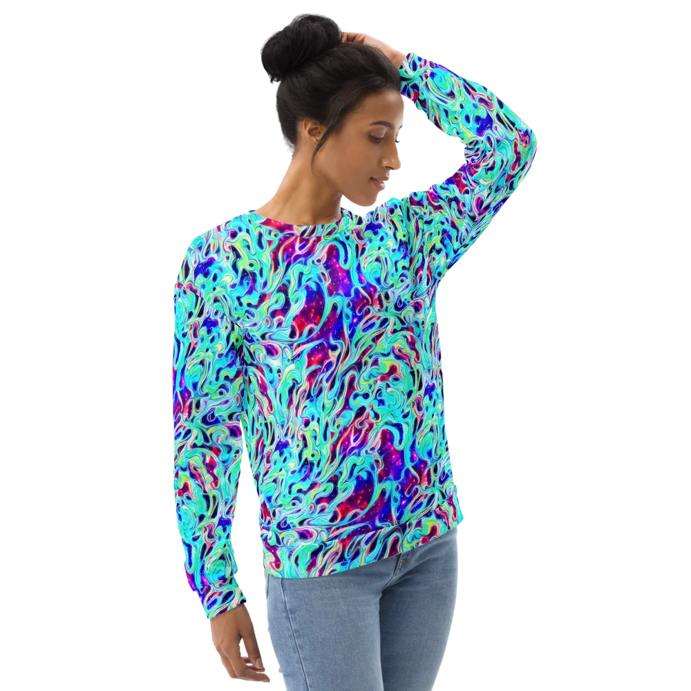 Quantum Ripple on Sweatshirt — Right Front