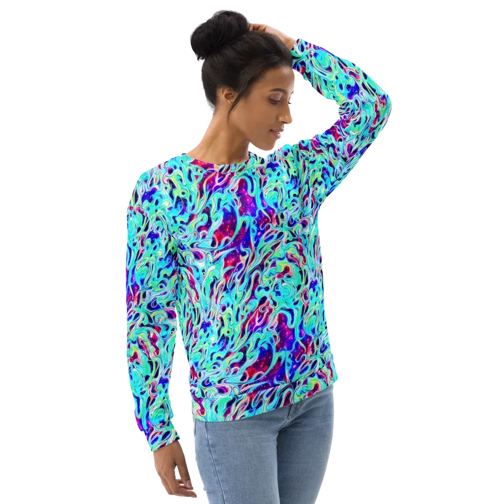 Quantum Ripple on Sweatshirt — Right Front