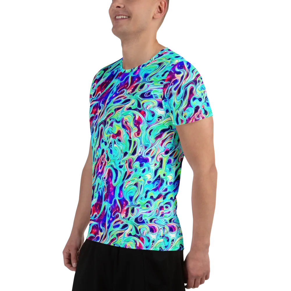 Quantum Ripple on Men's Athletic T-Shirt — Left