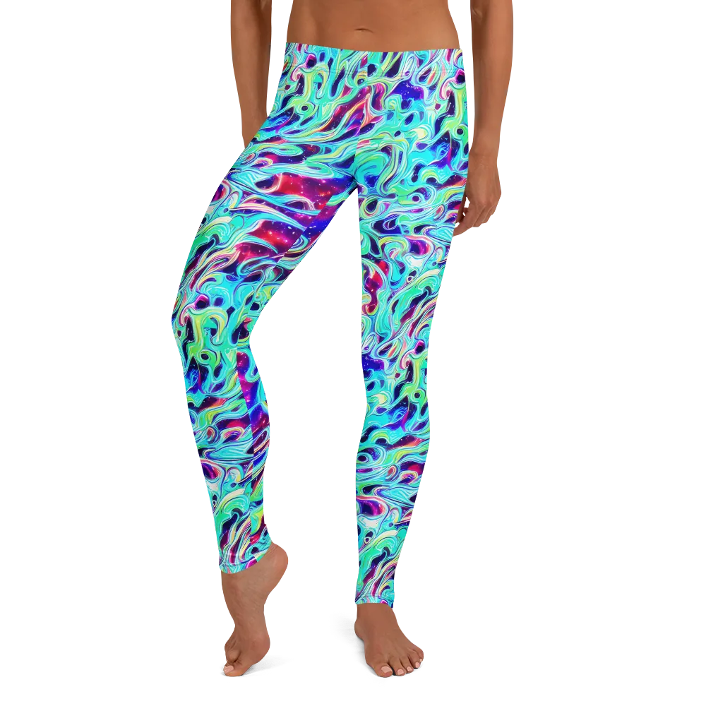 Quantum Ripple on Leggings — Front