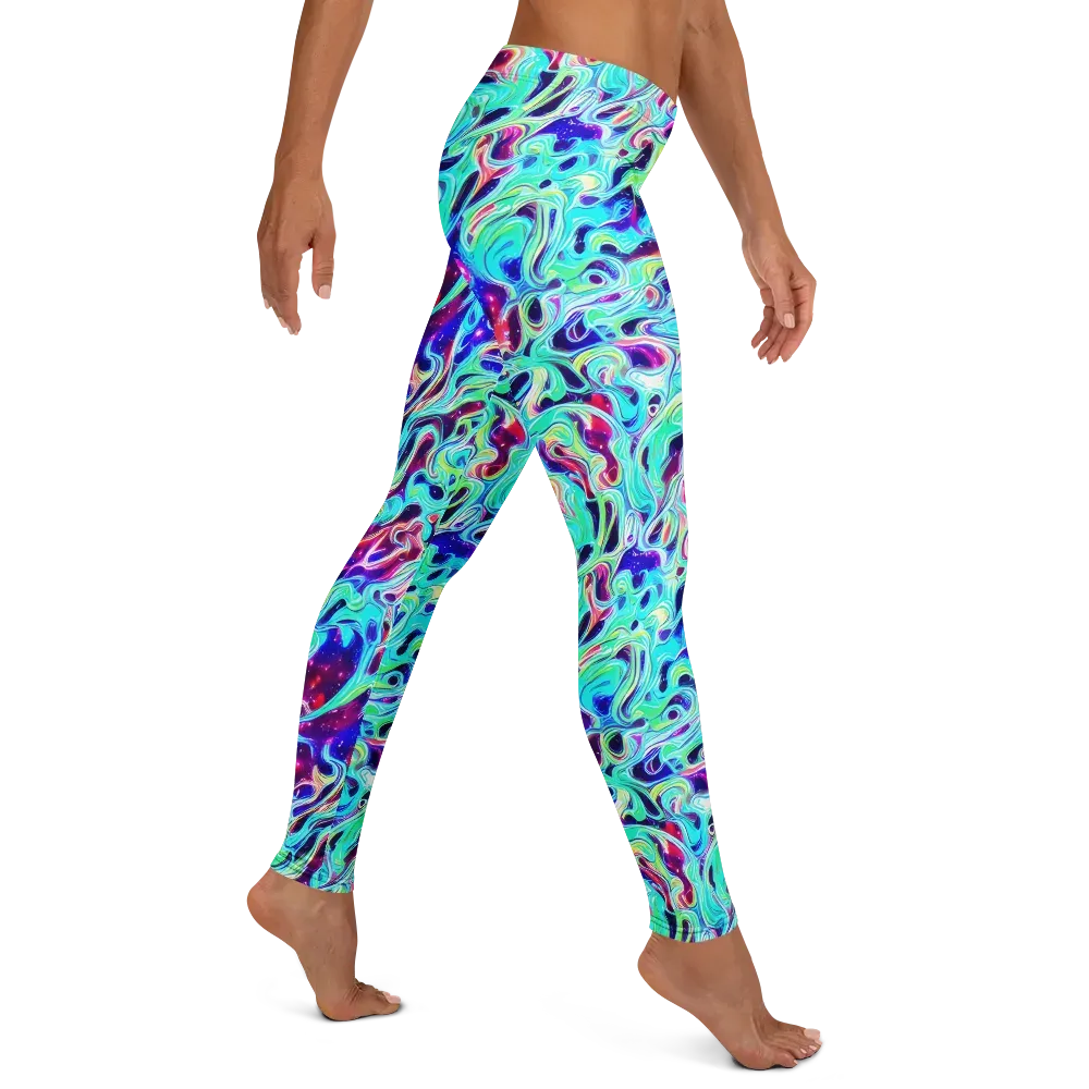 Quantum Ripple on Leggings — Right